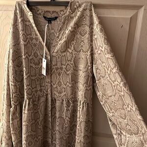 Simply Southern Snakeskin Dress Large